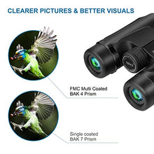 Carica l'immagine nel visualizzatore di Gallery, PAIPU Binocolo Professionale, 10x40 Binocolo compatto per adulti - Potente binocolo leggero professionale HD per gli uccelli che guardano i concerti di caccia con visione chiara debole