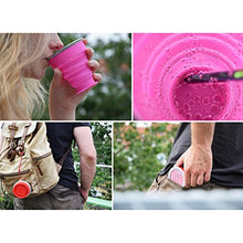Carica l'immagine nel visualizzatore di Gallery, shibby Silicone Pieghevole - Bicchiere Colore Rosso, Coppa da Viaggio Verde