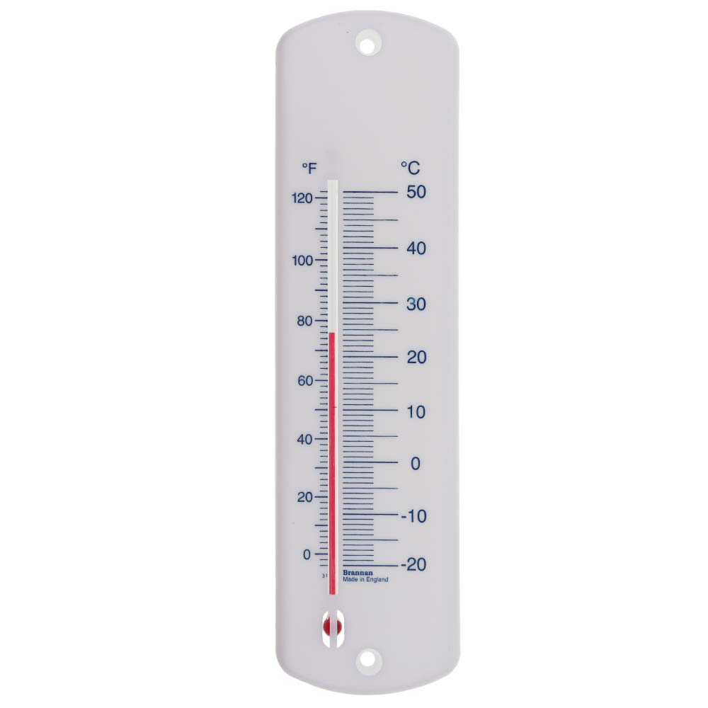Brannan, termometro da Parete Grande, 240 mm, Giardino, Serra, bianco - Ilgrandebazar