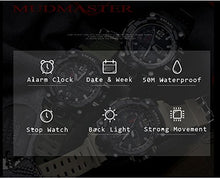 Carica l&#39;immagine nel visualizzatore di Gallery, Orologio da uomo, sportivo, impermeabile, digitale, con LED, grande cassa,... - Ilgrandebazar