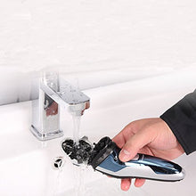 Carica l'immagine nel visualizzatore di Gallery, SweetLF Wet &amp; Dry Rasoio Elettrico Barba Uomo SW-S710501, Blu &amp; Argento