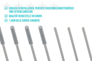 Le PVC Ecologico (Miglior Rapporto Qualità/Prezzo), Grigio (100 Pezzi) - Ilgrandebazar
