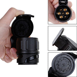 Anpro Adattatore Rimorchio 13 a 7 Poli Pin Gancio di Traino da 6CM