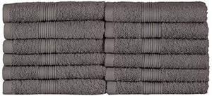 NatureMark NM-HT0816 Asciugamani Ospiti in Spugna, Antracite/Grigio - Ilgrandebazar