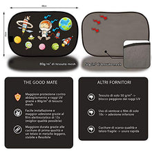 Carica l'immagine nel visualizzatore di Gallery, The Good Mate 2x Tendine parasole auto bambini Premium con astronauta