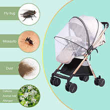Carica l&#39;immagine nel visualizzatore di Gallery, Zanzariera universale per passeggino, con elastico e chiusura lampo, extra...