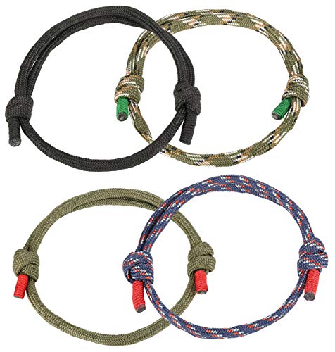 Milacolato 4 Pezzi Braccialetti nautici Intrecciati per Gli Uomini Fatti a... - Ilgrandebazar