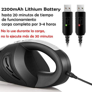 Newdora Aspirapolvere per Auto a Batteria Interni 5000PA Aspiratore...