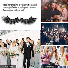 Carica l&#39;immagine nel visualizzatore di Gallery, Ciglia finte 4 paia - Riutilizzabile professionale Misura per tutti...