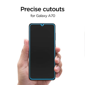 Spigen, Vetro Temperato Samsung Galaxy A70, Custodia Compatibile,... - Ilgrandebazar