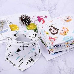 Tomkity 14 Bavaglino Neonato Bavaglini Bandana Cotone 100% per 14 Pcs Unisex - Ilgrandebazar