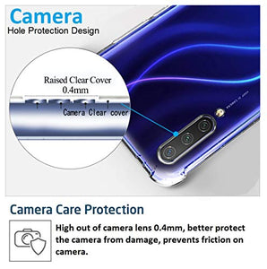 Ferilinso Cover per Xiaomi Mi 9 Lite Cover, [Rinforzare la Trasparente