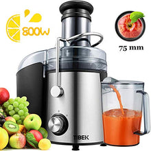 Carica l&#39;immagine nel visualizzatore di Gallery, Centrifuga Frutta e Verdura, Estrattore di Succo Freddo con 75MM Bocca... - Ilgrandebazar