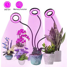 Carica l&#39;immagine nel visualizzatore di Gallery, Lampada per Piante,Tomshine 3 Testa Luci Crescita Grow 27W 54LED...