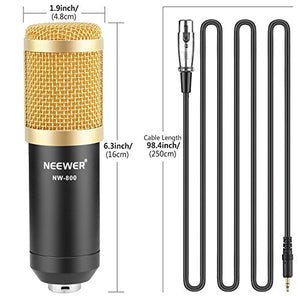 Neewer NW-800 Professionale Studio Radiotelevisivo & Registrazione Nero - Ilgrandebazar