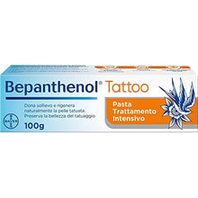 Carica l&#39;immagine nel visualizzatore di Gallery, Bepanthenol Tattoo Crema per Tatuaggi con Pantenolo 5%, Senza Conservanti, Profumi e Coloranti, 100 g