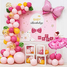 Carica l&#39;immagine nel visualizzatore di Gallery, MMTX Addobbi Compleanno Bambina Festoni Kit 1 Anno Decorazioni...