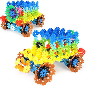 VIAHART Giochi di Costruzione "Brain Flakes" | Set da 500 Pezzi, Dischi ad...