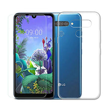 Carica l&#39;immagine nel visualizzatore di Gallery, SCDMY per LG Q60 Cover + Vetro Temperato, Trasparente Morbida Custodia, Clear - Ilgrandebazar