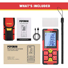 Carica l'immagine nel visualizzatore di Gallery, Misuratore Laser 50m POPOMAN, Litio-Batteria, Telemetro laser, USB, 50m-usb