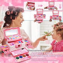 Carica l'immagine nel visualizzatore di Gallery, EVACOK Set di Trucchi per Bambini e Bambine, 57 pezzi Set per il Trucco per Bambini, per ragazze, Giocattoli, Halloween, Natale, Regalo di Compleanno per Ragazze 4, 5, 6, 7, 8, 9, 10 anni