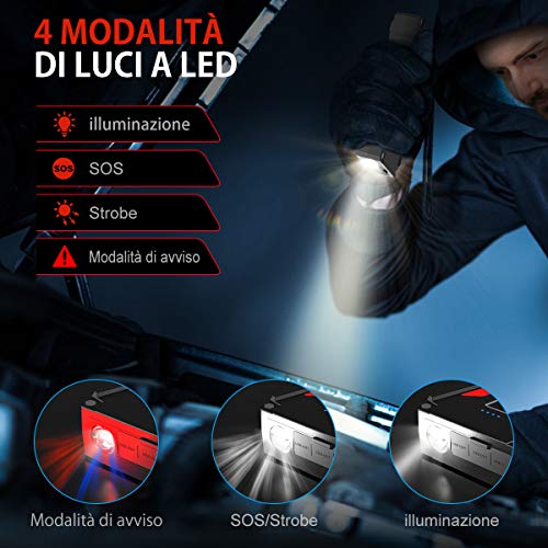 BuTure Avviatore Batteria Auto, 1500A 13800mAh Portatile Avviatore Eme –