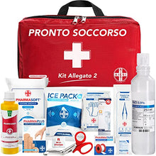 Carica l'immagine nel visualizzatore di Gallery, AIESI® Cassetta medica di pronto soccorso (Borsa) con ALLEGATO 2 per aziende meno 3 dipendenti # Conforme DM388/DL81 # Made in Italy