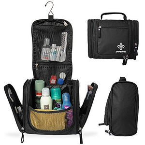 Beauty Case da Viaggio Impermeabile Uomo Donna – Trousse Make-Up XXL Nero - Ilgrandebazar