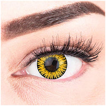 Carica l&#39;immagine nel visualizzatore di Gallery, Meralens Lenti a Contatto Colorate Lupo Giallo Yellow Lenses Werewolf - Ilgrandebazar