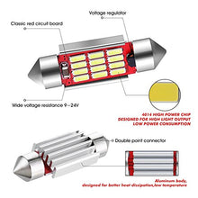 Carica l&#39;immagine nel visualizzatore di Gallery, Audew 6 x 36mm C5W LED Lampadine Auto 10 4014SMD DC 12V - Per