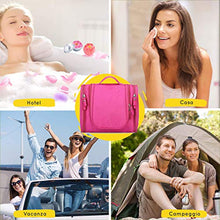 Carica l&#39;immagine nel visualizzatore di Gallery, Beauty Case da Viaggio Uomo Donna 16 Scomparti Borsa Da Toilette Grande Rosa