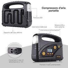Carica l&#39;immagine nel visualizzatore di Gallery, AUTLEAD C5 Compressore Portatile per Auto, 12V 40L/M, Mini Pompa Elettrica... - Ilgrandebazar