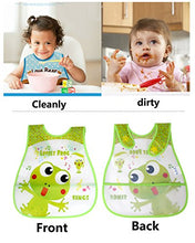 Carica l&#39;immagine nel visualizzatore di Gallery, Tomkity 10 Pezzi Bavaglini Neonati Impermeabile in Plastica EVA per Bambino