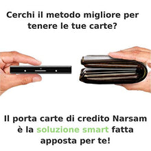 Carica l'immagine nel visualizzatore di Gallery, Porta Carte Di Credito Narsam, Rfid Blocco Antifrode Anticlonazione Per Uomo... - Ilgrandebazar