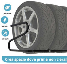 Carica l'immagine nel visualizzatore di Gallery, ORAZIO Mod.1000 Portagomme, da parete, per pneumatici con largh. fino a 225...