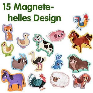 MAGDUM Calamite Bambini Animali Fattoria – Grandi calamite frigo bambini –... - Ilgrandebazar