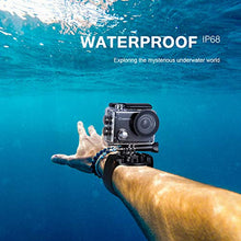 Carica l&#39;immagine nel visualizzatore di Gallery, Crosstour Action Cam 4K WiFi 20MP Camera LDC Subacquea 30M con...