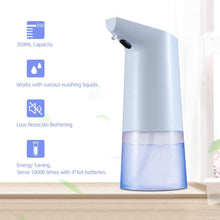 Carica l'immagine nel visualizzatore di Gallery, 350ml Dispenser Automatico di Sapone Schiumogeno con Sensore a Infrarossi Distributore Sapone Liquido Senza Contatto