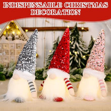 Carica l'immagine nel visualizzatore di Gallery, MOYKSRR Gnomi Natalizi Set di 3, Elfo Babbo Natale Peluche, Gnomo di Natale Decorazioni Natalizie, Gnomo Natale con LED, Decorazione Natalizia Casa per Albero Natale Tavolo Camino
