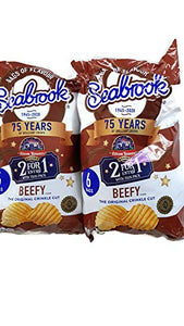 Seabrook Beefy Flavour Crisps confezione da 12
