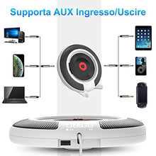 Carica l&#39;immagine nel visualizzatore di Gallery, Lettore CD, CD Player Bluetooth con Radio Altoparlanti HiFi Bianco
