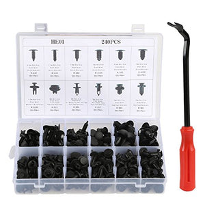 LIHAO 240 Rivetti in Plastica PE Auto Kit di Clip Fissaggio e Pinza... - Ilgrandebazar