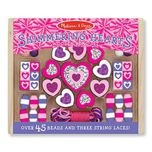 Carica l&#39;immagine nel visualizzatore di Gallery, Melissa &amp; Doug- Cuori Luccicanti Set di Perline in Legno, Multicolore - Ilgrandebazar
