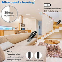 Carica l&#39;immagine nel visualizzatore di Gallery, Aspirabriciole, Aspirapolvere Senza Fili con Luce LED, 120W/7500PA... - Ilgrandebazar