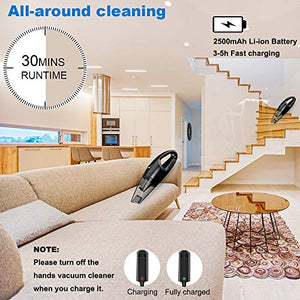 Aspirabriciole, Aspirapolvere Senza Fili con Luce LED, 120W/7500PA... - Ilgrandebazar