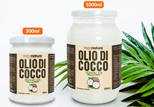Carica l&#39;immagine nel visualizzatore di Gallery, Olio di Cocco Biologico Premium 500ml - Puro al 100% - Crudo e Spremuto a...