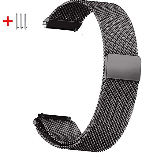 Cinturino di ricambio da 20 mm, compatibile con Samsung Galaxy 20 Nero 1 - Ilgrandebazar