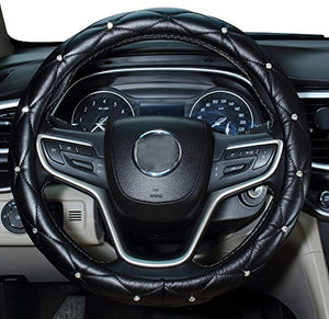 Mayco Bell Coprivolante per Donna Diamond, coprivolante in Pelle Bling Nero - Ilgrandebazar