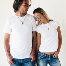 Carica l&#39;immagine nel visualizzatore di Gallery, Flongo Coppia collana amante Lui &amp; Lei,&quot;His Queen y Her King&quot;, Acciaio - Ilgrandebazar