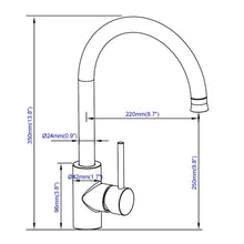 Carica l&#39;immagine nel visualizzatore di Gallery, HOMELODY Rubinetto Cucina 2 Funzioni Girevole a 360 ° per Cucina... - Ilgrandebazar